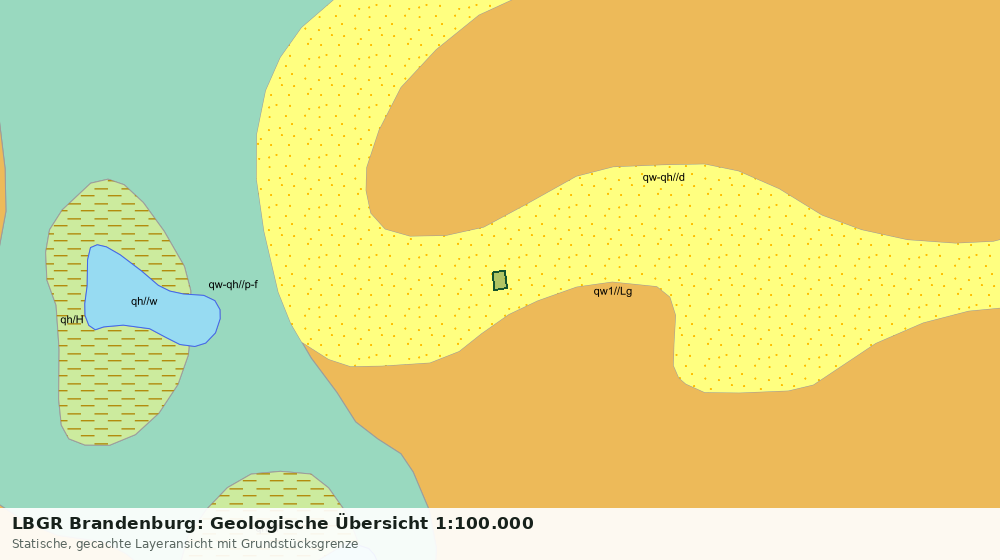 Statische Kartenansicht: LBGR Brandenburg: Geologische Übersicht 1:100.000