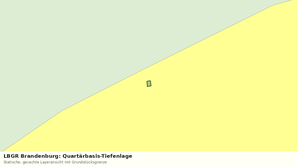 Statische Kartenansicht: LBGR Brandenburg: Quartärbasis-Tiefenlage