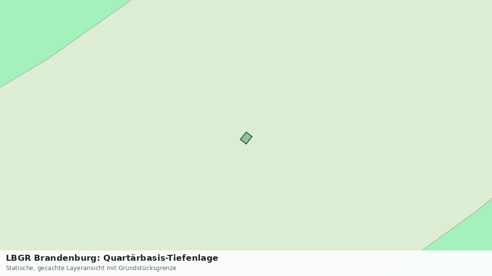 Statische Kartenansicht: LBGR Brandenburg: Quartärbasis-Tiefenlage