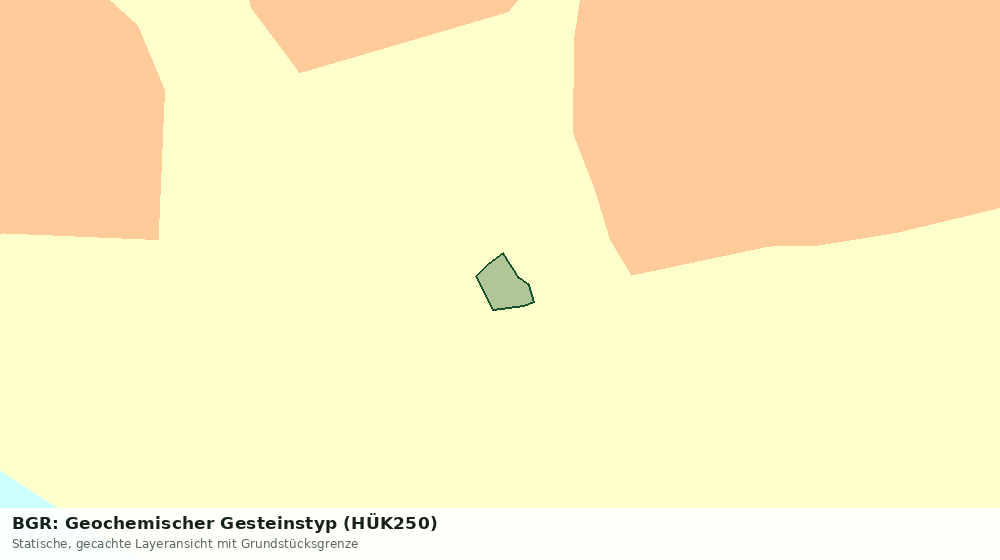 Statische Kartenansicht: BGR: Geochemischer Gesteinstyp (HÜK250)