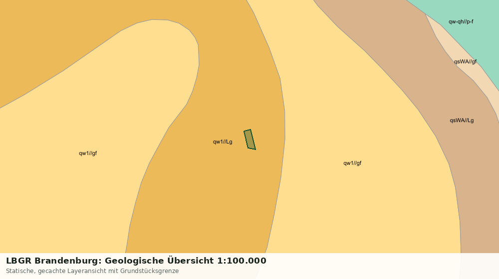 Statische Kartenansicht: LBGR Brandenburg: Geologische Übersicht 1:100.000