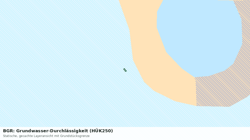 Statische Kartenansicht: BGR: Grundwasser-Durchlässigkeit (HÜK250)