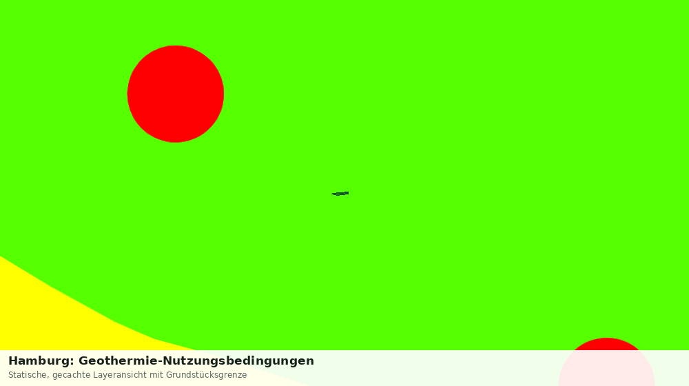 Statische Kartenansicht: Hamburg: Geothermie-Nutzungsbedingungen