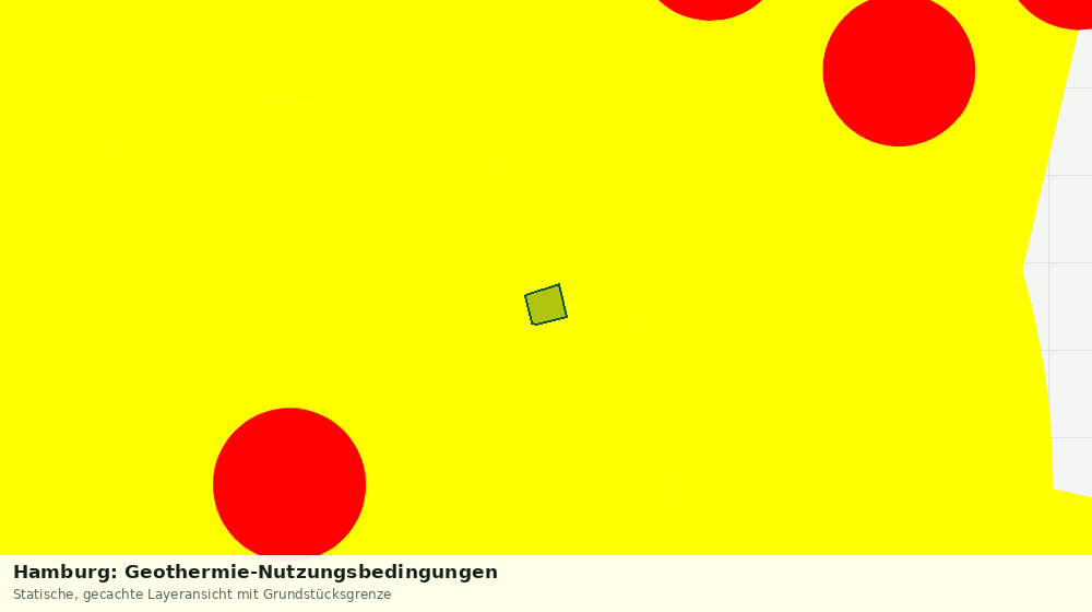 Statische Kartenansicht: Hamburg: Geothermie-Nutzungsbedingungen