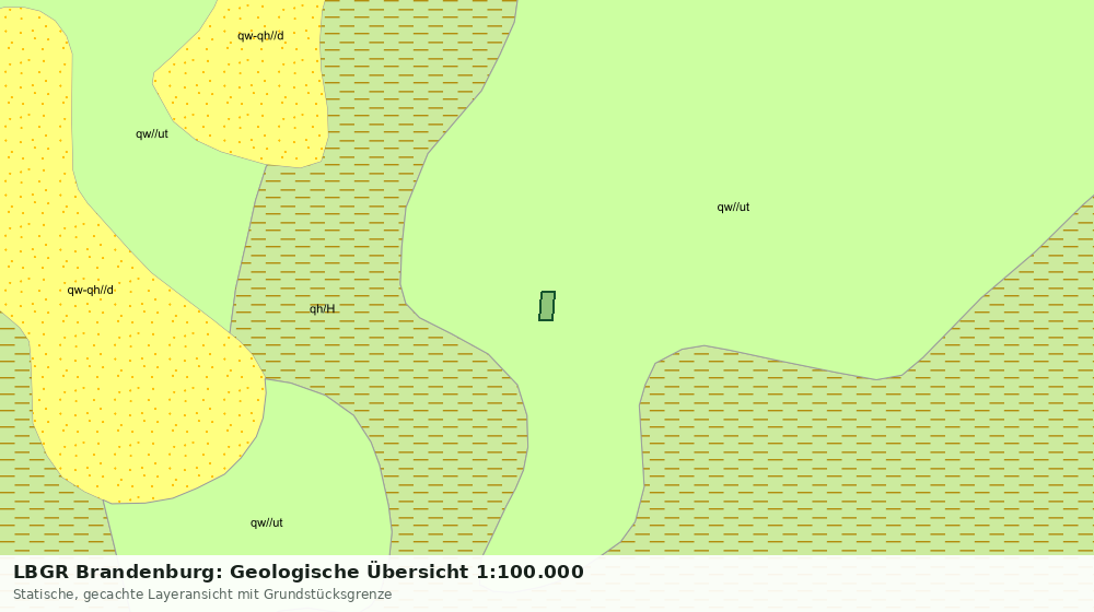 Statische Kartenansicht: LBGR Brandenburg: Geologische Übersicht 1:100.000