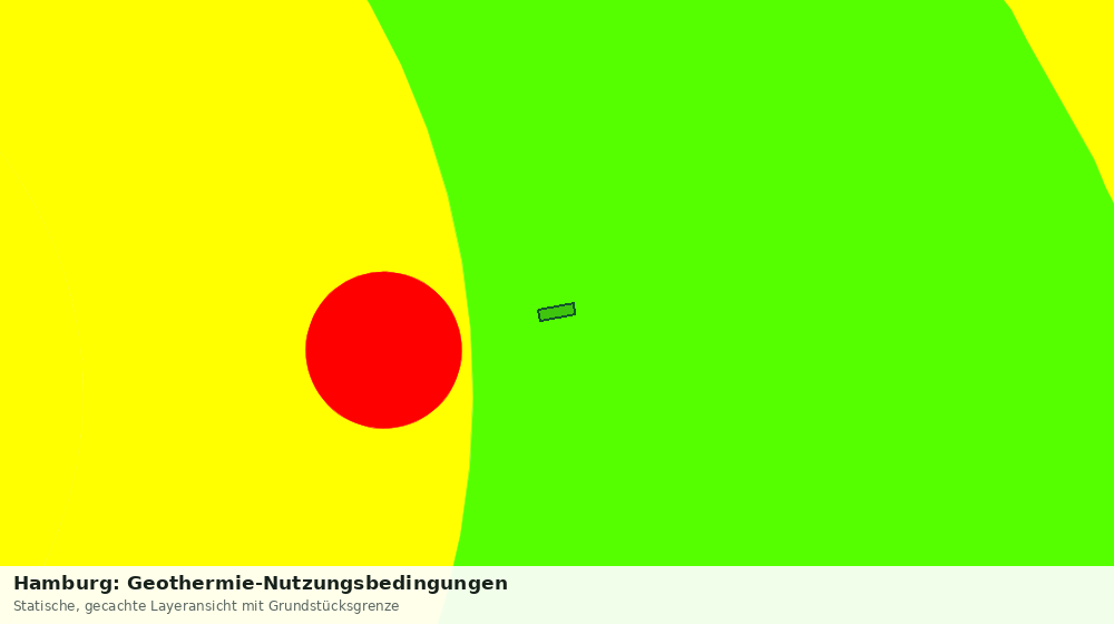 Statische Kartenansicht: Hamburg: Geothermie-Nutzungsbedingungen