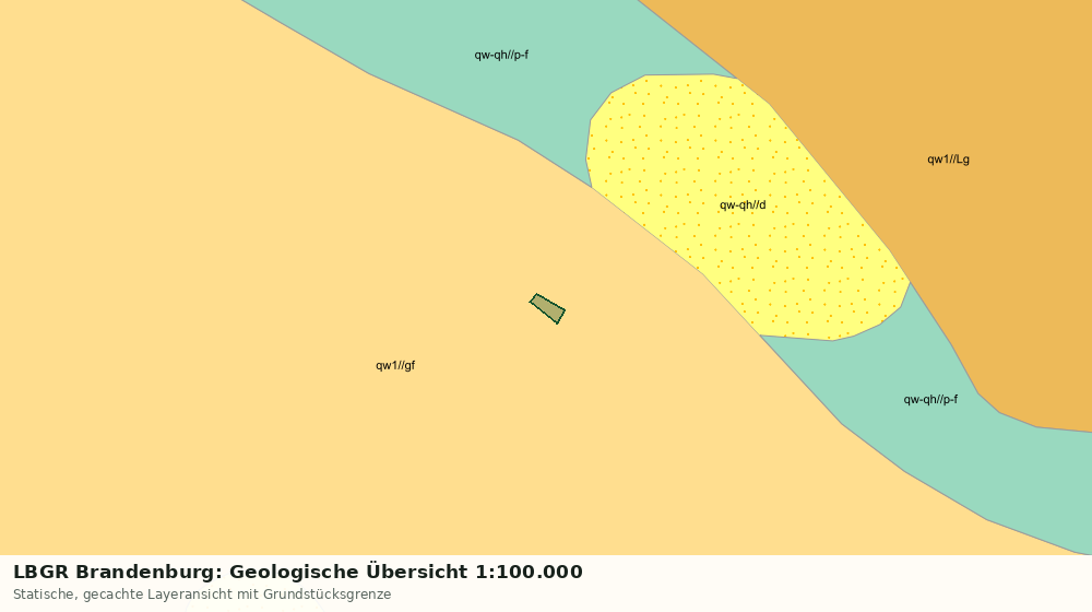 Statische Kartenansicht: LBGR Brandenburg: Geologische Übersicht 1:100.000