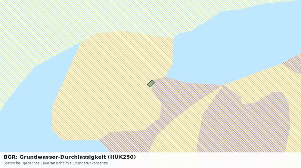 Statische Kartenansicht: BGR: Grundwasser-Durchlässigkeit (HÜK250)