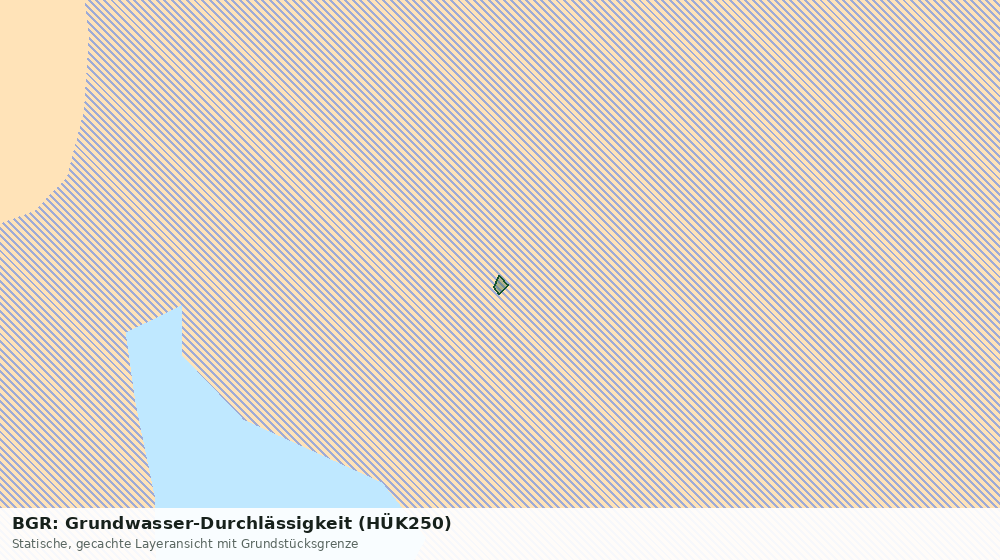 Statische Kartenansicht: BGR: Grundwasser-Durchlässigkeit (HÜK250)