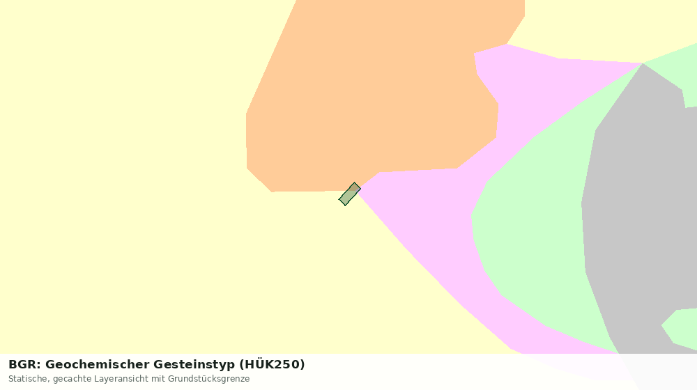 Statische Kartenansicht: BGR: Geochemischer Gesteinstyp (HÜK250)