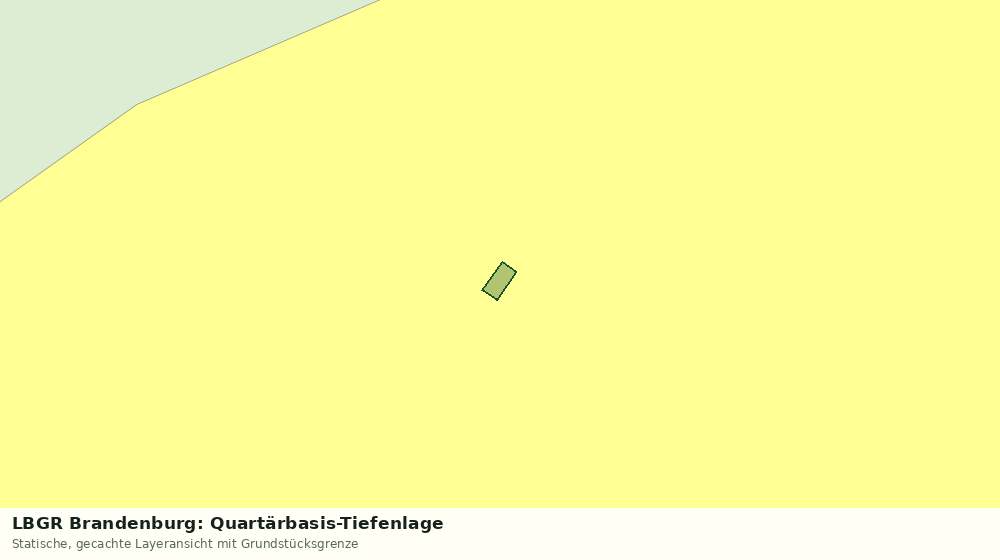 Statische Kartenansicht: LBGR Brandenburg: Quartärbasis-Tiefenlage