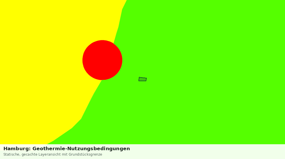 Statische Kartenansicht: Hamburg: Geothermie-Nutzungsbedingungen