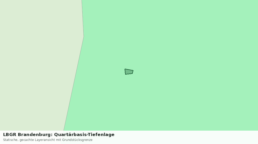 Statische Kartenansicht: LBGR Brandenburg: Quartärbasis-Tiefenlage