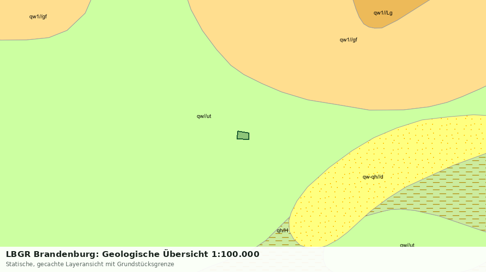 Statische Kartenansicht: LBGR Brandenburg: Geologische Übersicht 1:100.000