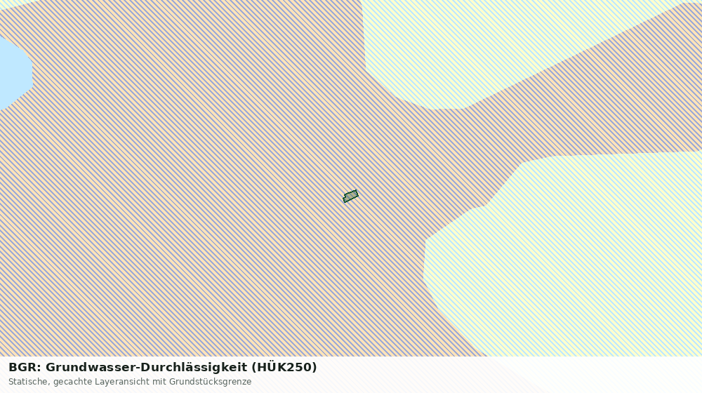 Statische Kartenansicht: BGR: Grundwasser-Durchlässigkeit (HÜK250)