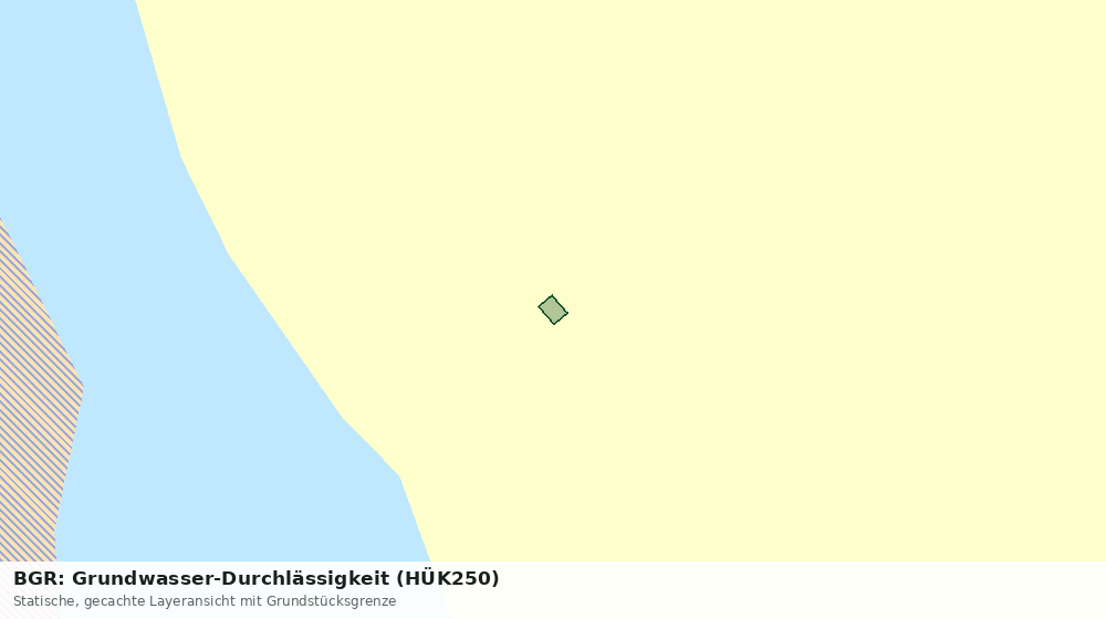 Statische Kartenansicht: BGR: Grundwasser-Durchlässigkeit (HÜK250)
