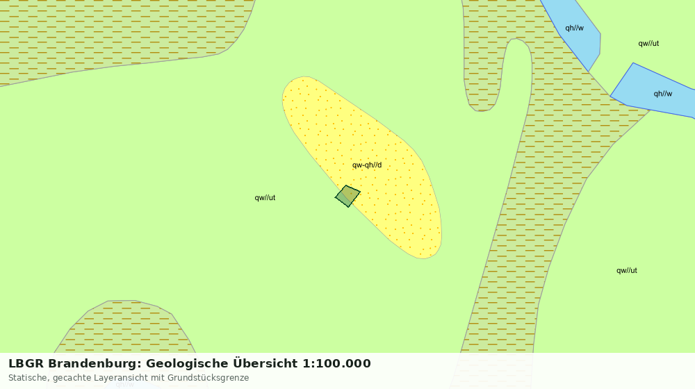 Statische Kartenansicht: LBGR Brandenburg: Geologische Übersicht 1:100.000