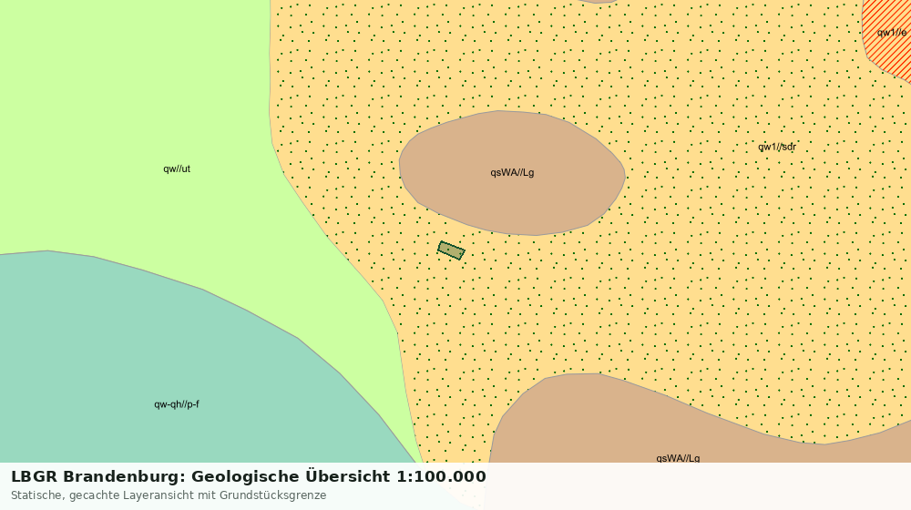 Statische Kartenansicht: LBGR Brandenburg: Geologische Übersicht 1:100.000