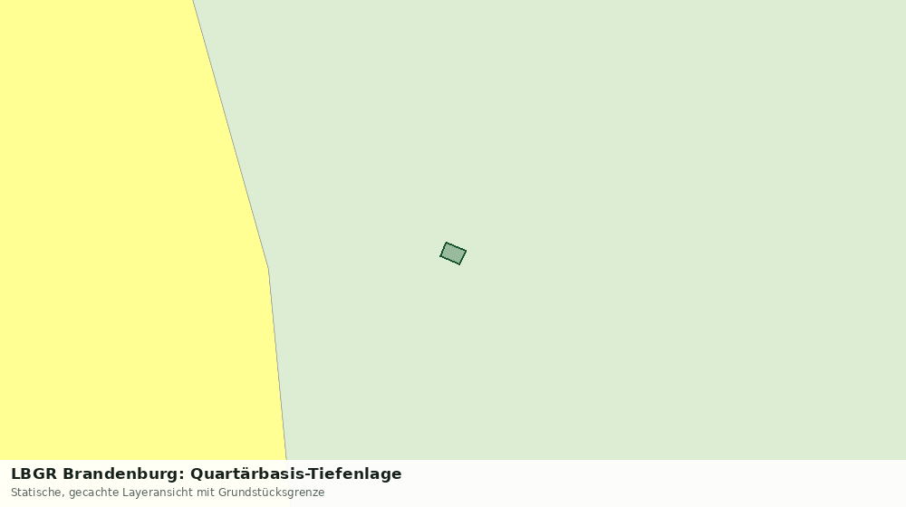 Statische Kartenansicht: LBGR Brandenburg: Quartärbasis-Tiefenlage