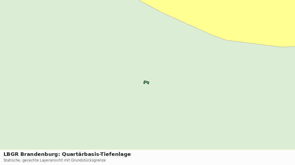 Statische Kartenansicht: LBGR Brandenburg: Quartärbasis-Tiefenlage