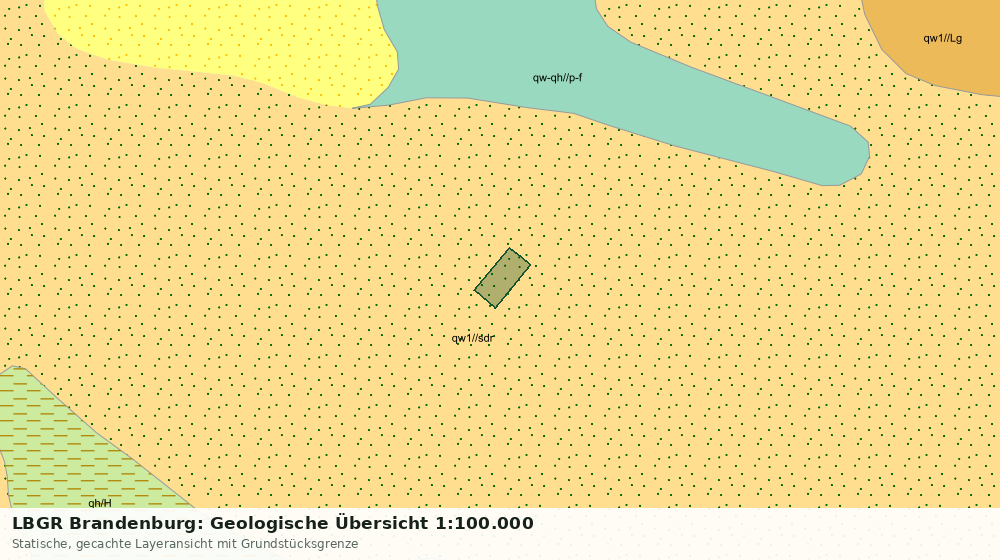 Statische Kartenansicht: LBGR Brandenburg: Geologische Übersicht 1:100.000