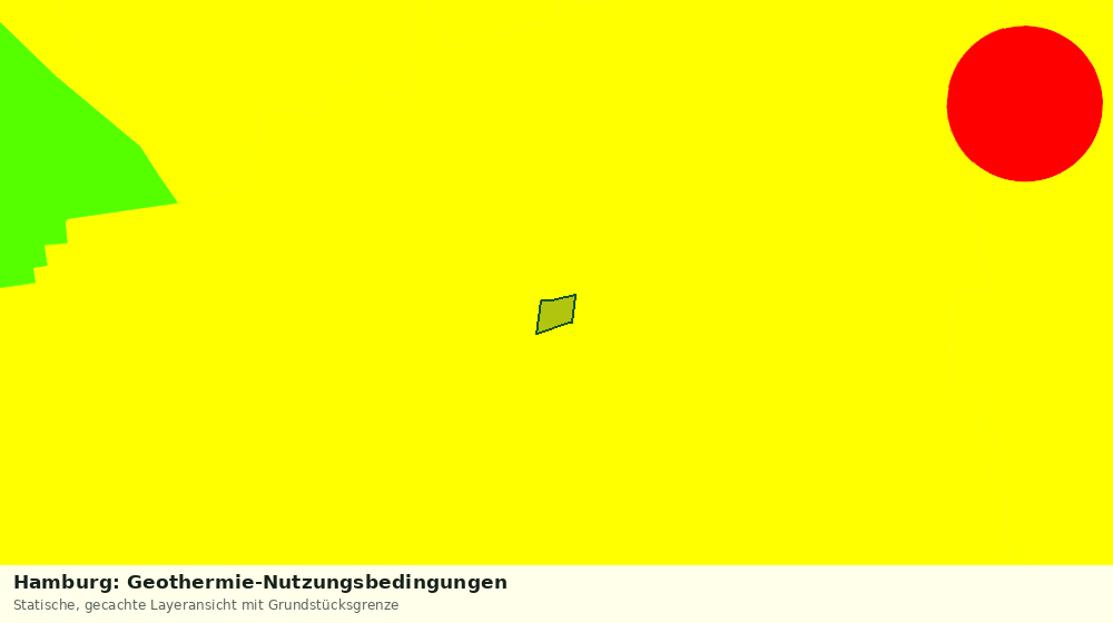 Statische Kartenansicht: Hamburg: Geothermie-Nutzungsbedingungen