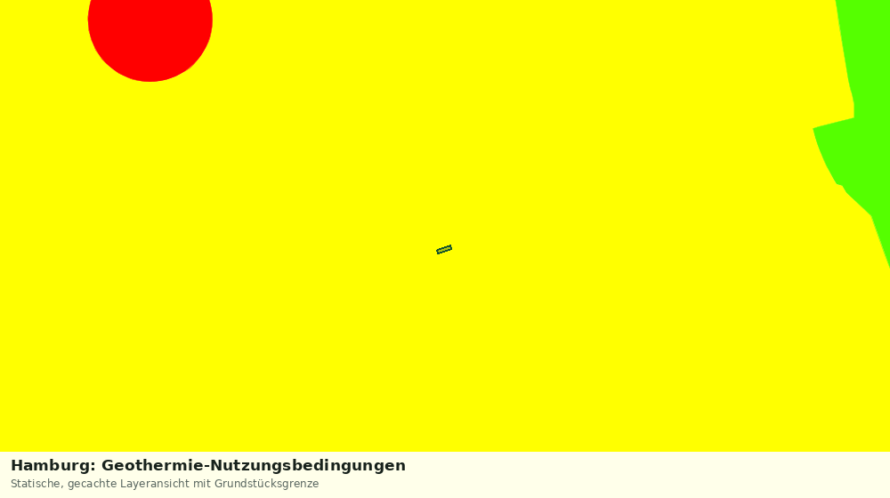 Statische Kartenansicht: Hamburg: Geothermie-Nutzungsbedingungen