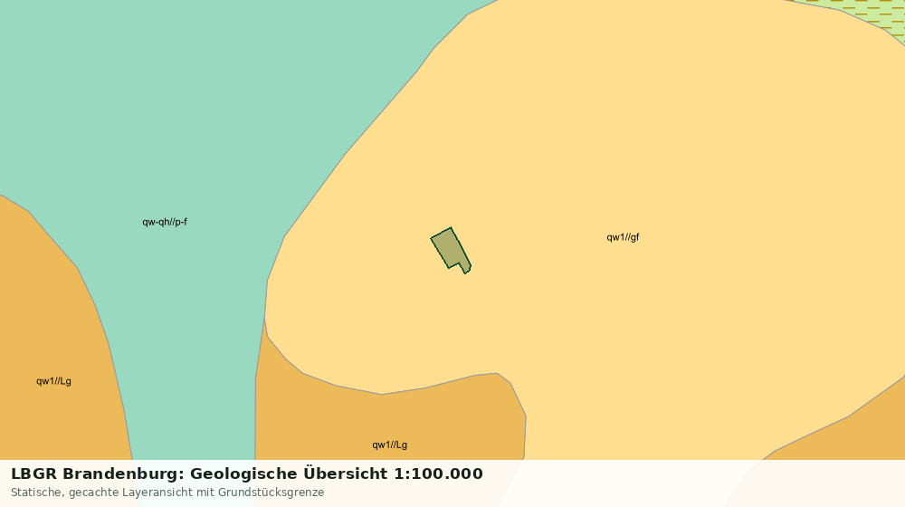 Statische Kartenansicht: LBGR Brandenburg: Geologische Übersicht 1:100.000
