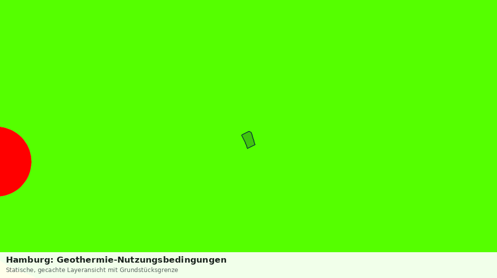 Statische Kartenansicht: Hamburg: Geothermie-Nutzungsbedingungen