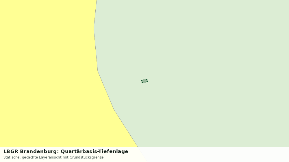Statische Kartenansicht: LBGR Brandenburg: Quartärbasis-Tiefenlage