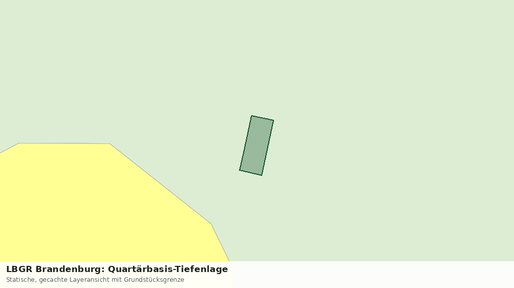 Statische Kartenansicht: LBGR Brandenburg: Quartärbasis-Tiefenlage