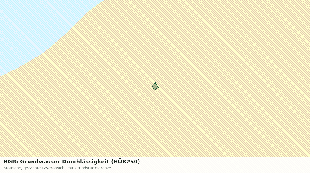 Statische Kartenansicht: BGR: Grundwasser-Durchlässigkeit (HÜK250)