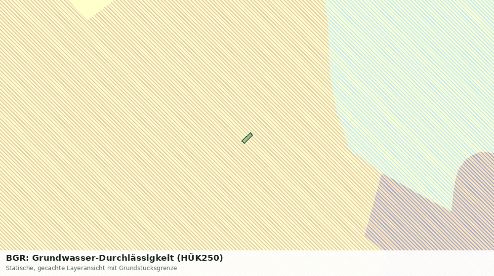 Statische Kartenansicht: BGR: Grundwasser-Durchlässigkeit (HÜK250)
