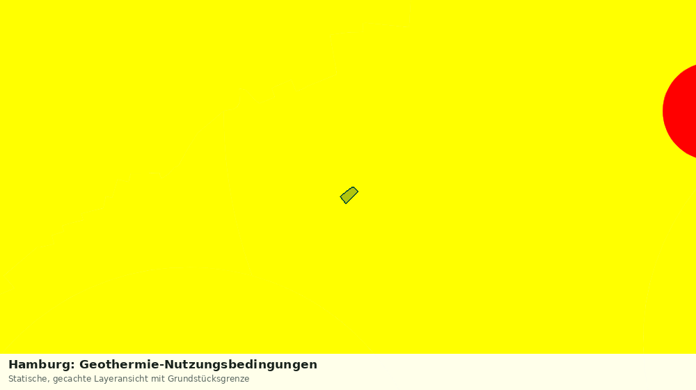 Statische Kartenansicht: Hamburg: Geothermie-Nutzungsbedingungen