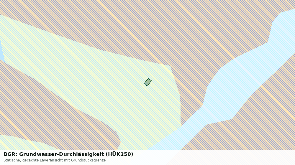 Statische Kartenansicht: BGR: Grundwasser-Durchlässigkeit (HÜK250)