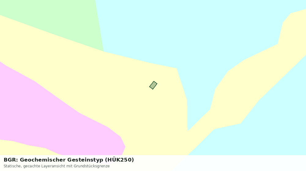 Statische Kartenansicht: BGR: Geochemischer Gesteinstyp (HÜK250)