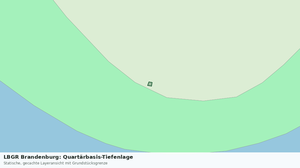 Statische Kartenansicht: LBGR Brandenburg: Quartärbasis-Tiefenlage