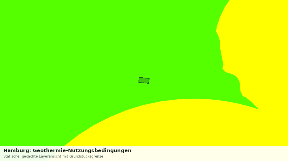 Statische Kartenansicht: Hamburg: Geothermie-Nutzungsbedingungen