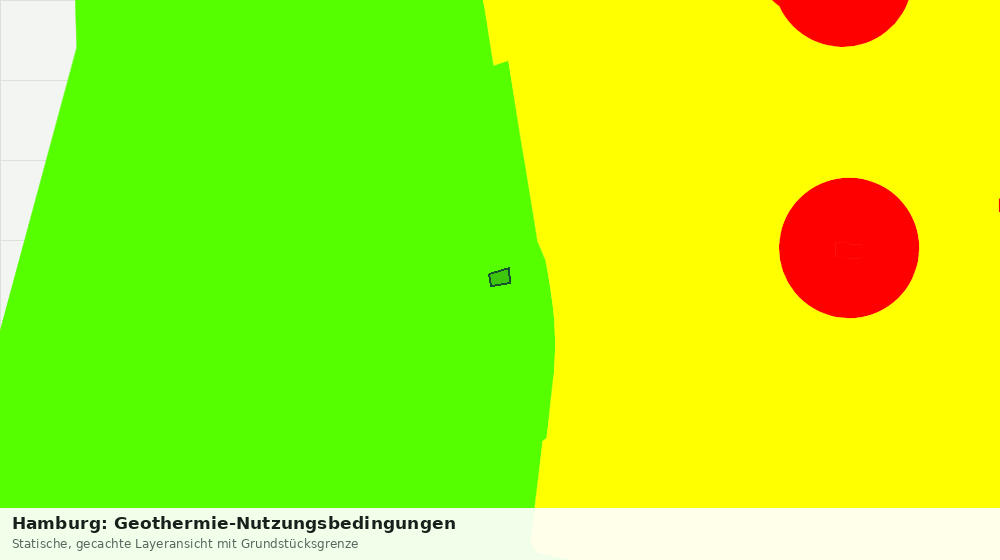 Statische Kartenansicht: Hamburg: Geothermie-Nutzungsbedingungen