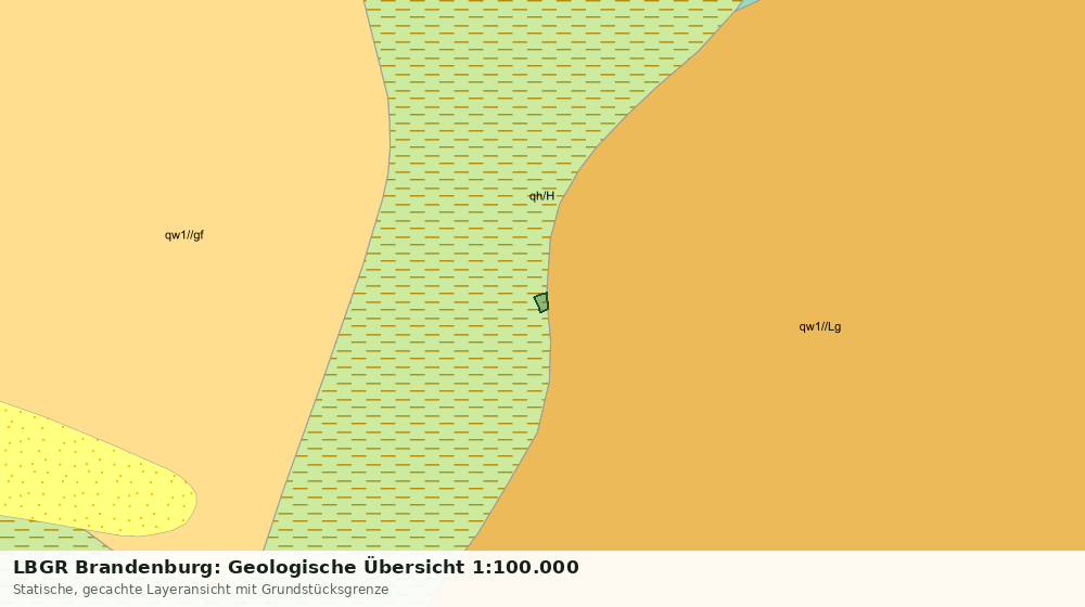 Statische Kartenansicht: LBGR Brandenburg: Geologische Übersicht 1:100.000
