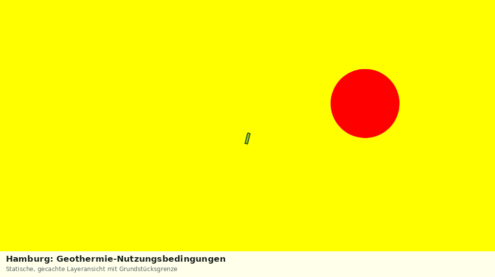 Statische Kartenansicht: Hamburg: Geothermie-Nutzungsbedingungen