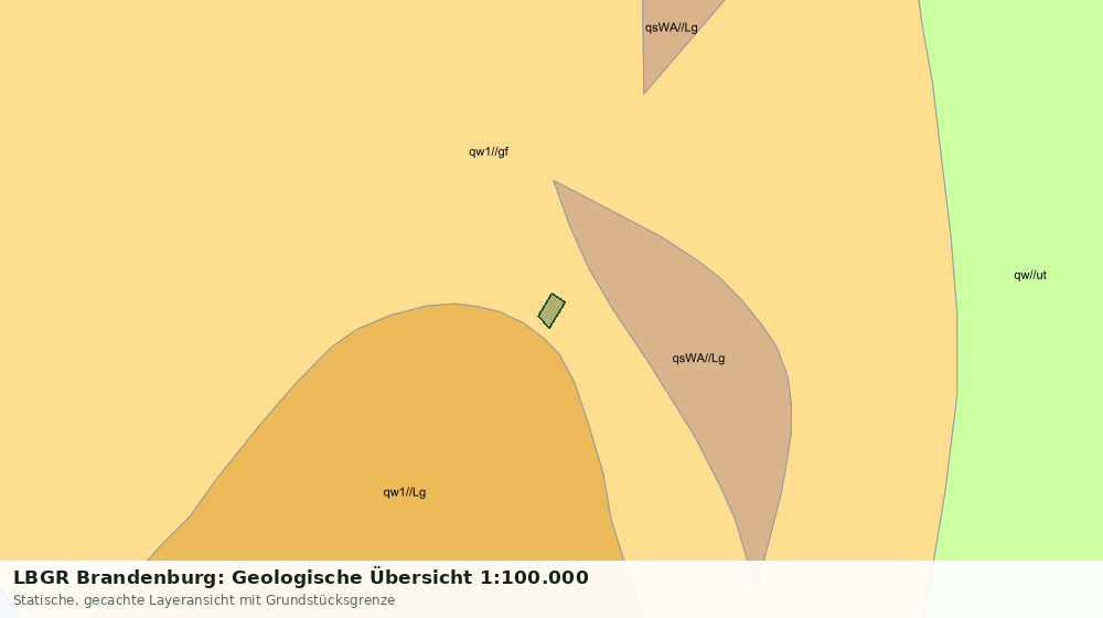 Statische Kartenansicht: LBGR Brandenburg: Geologische Übersicht 1:100.000