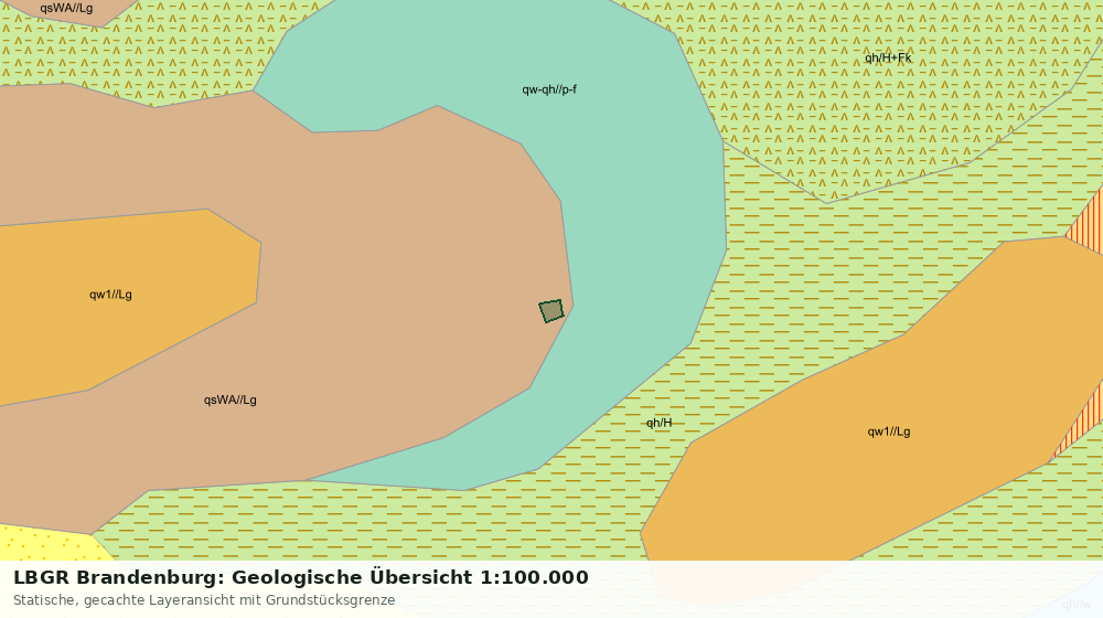 Statische Kartenansicht: LBGR Brandenburg: Geologische Übersicht 1:100.000