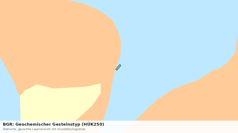 Statische Kartenansicht: BGR: Geochemischer Gesteinstyp (HÜK250)