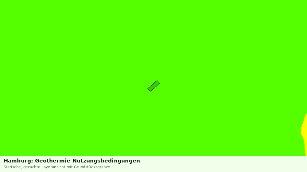 Statische Kartenansicht: Hamburg: Geothermie-Nutzungsbedingungen