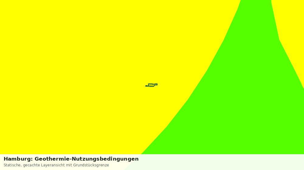 Statische Kartenansicht: Hamburg: Geothermie-Nutzungsbedingungen