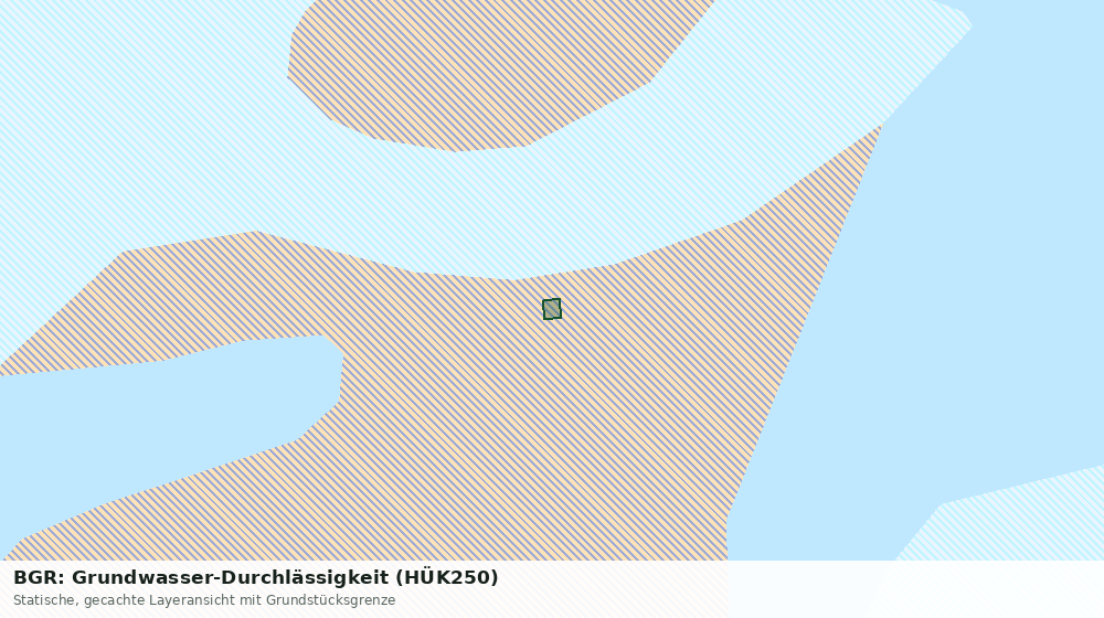 Statische Kartenansicht: BGR: Grundwasser-Durchlässigkeit (HÜK250)