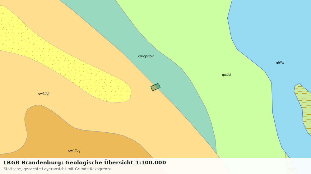 Statische Kartenansicht: LBGR Brandenburg: Geologische Übersicht 1:100.000