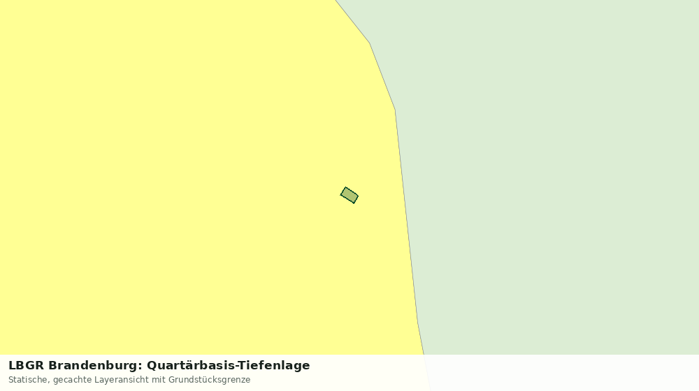 Statische Kartenansicht: LBGR Brandenburg: Quartärbasis-Tiefenlage