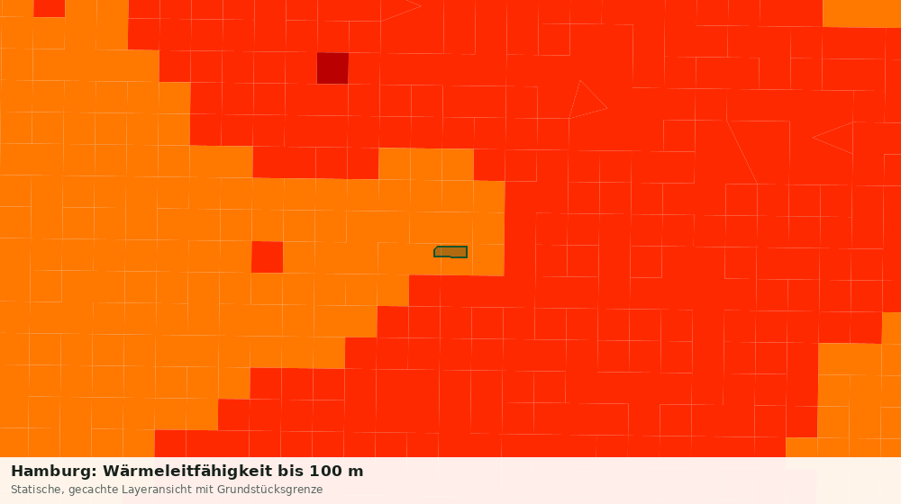 Statische Kartenansicht: Hamburg: Wärmeleitfähigkeit bis 100 m